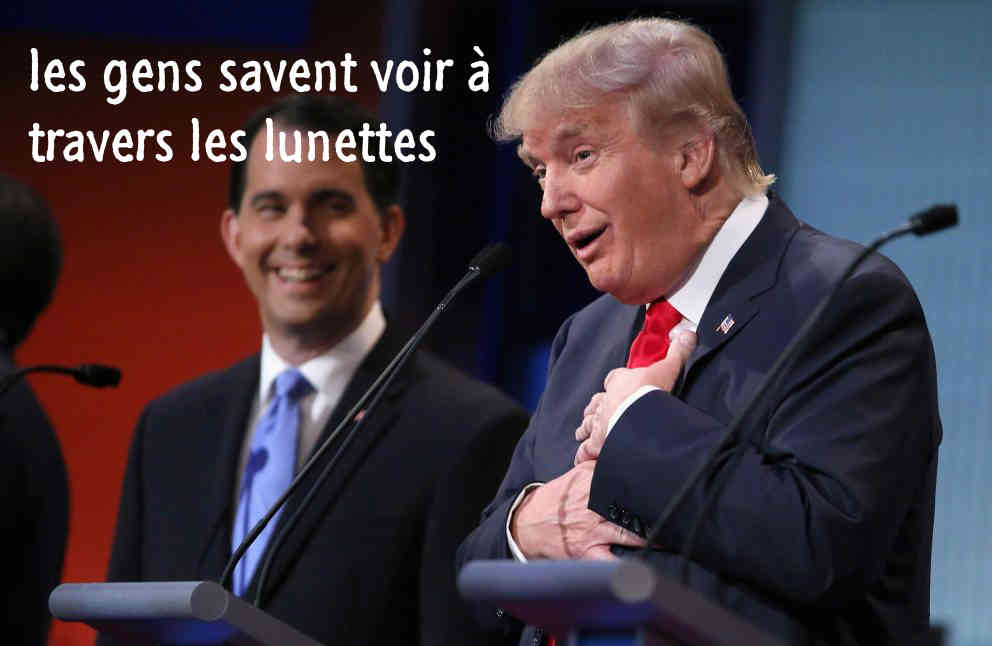 voir à travers les lunettes
