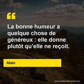 Citation de Alain