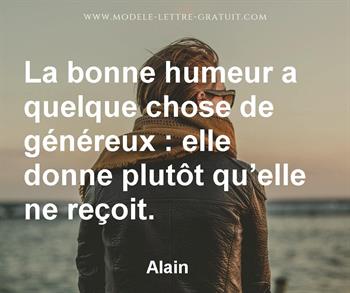 Citation de Alain