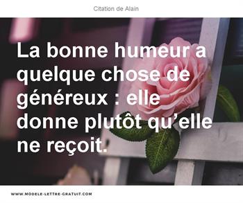 Citation de Alain