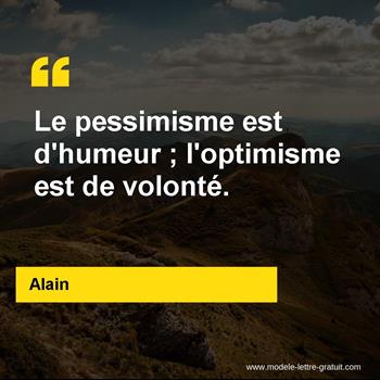 Citation de Alain