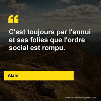 Citation de Alain