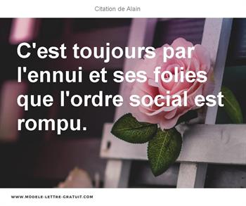 Citation de Alain