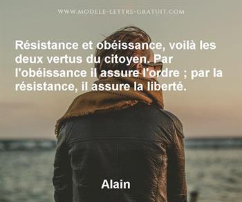 Citation de Alain