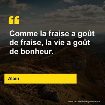 Citation de Alain