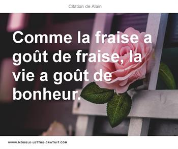 Citation de Alain