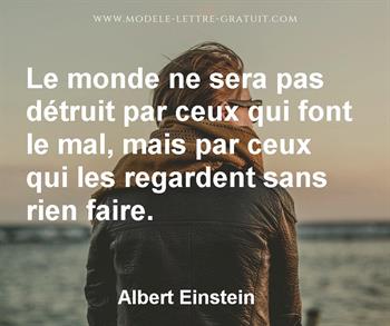 Citation de Albert Einstein