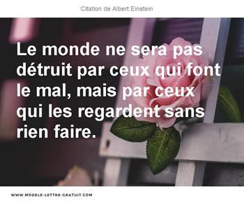Citation de Albert Einstein