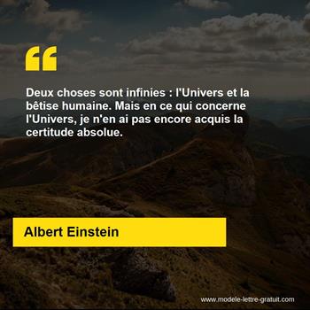 Citation de Albert Einstein