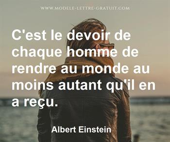 Citation de Albert Einstein