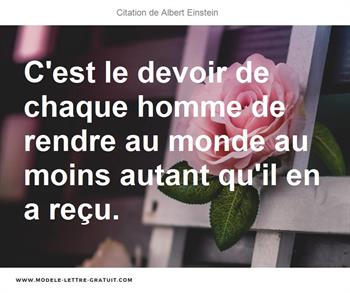 Citation de Albert Einstein