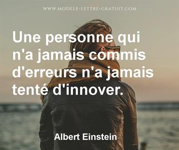 Citation de Albert Einstein
