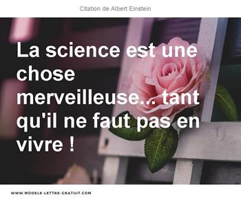 Citation de Albert Einstein