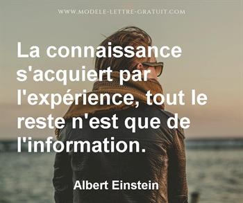 Citation de Albert Einstein