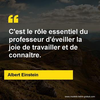 Citation de Albert Einstein
