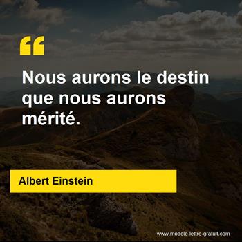 Citation de Albert Einstein