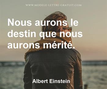 Citation de Albert Einstein