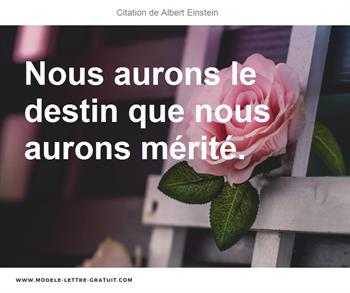 Citation de Albert Einstein