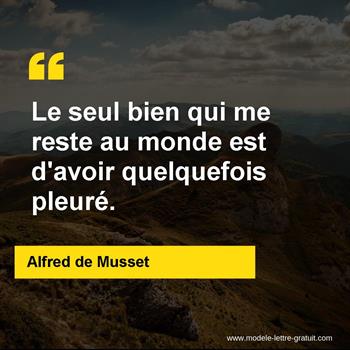 Citation de Alfred de Musset
