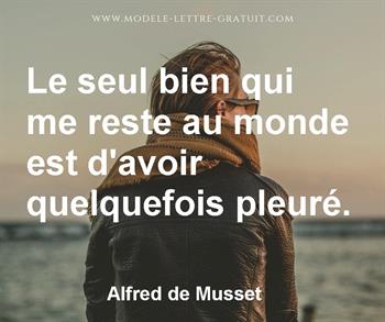 Citation de Alfred de Musset