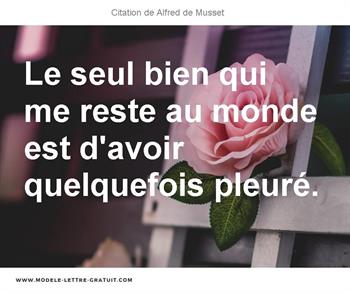 Citation de Alfred de Musset