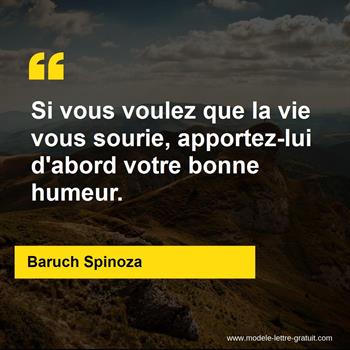 Citation de Baruch Spinoza