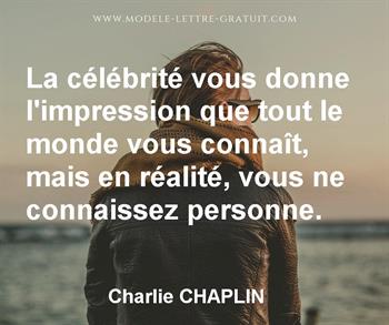 Citation de Charlie CHAPLIN