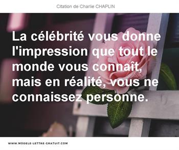 Citation de Charlie CHAPLIN