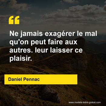 Citation de Daniel Pennac