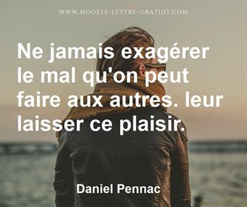 Citation de Daniel Pennac