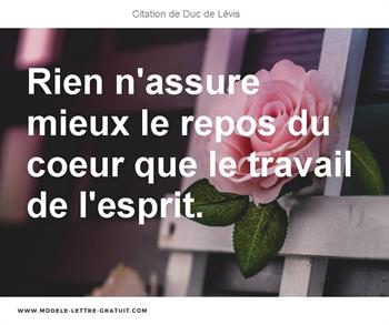 Citation de Duc de Lévis