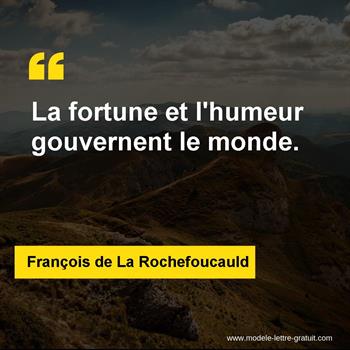 Citation de François de La Rochefoucauld