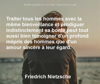 Traiter Tous Les Hommes Avec La Meme Bienveillance Et Prodiguer