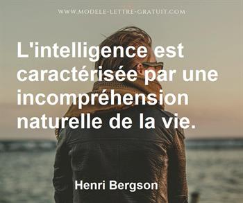 Citation de Henri Bergson