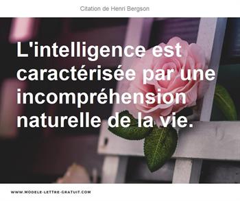 Citation de Henri Bergson