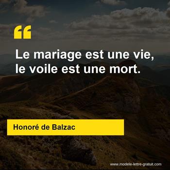 Citation de Honoré de Balzac