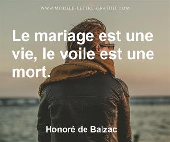 Citation de Honoré de Balzac