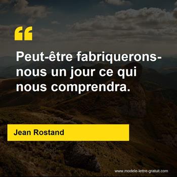 Citation de Jean Rostand