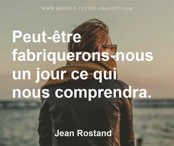 Citation de Jean Rostand