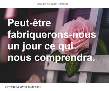 Citation de Jean Rostand