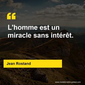 Citation de Jean Rostand