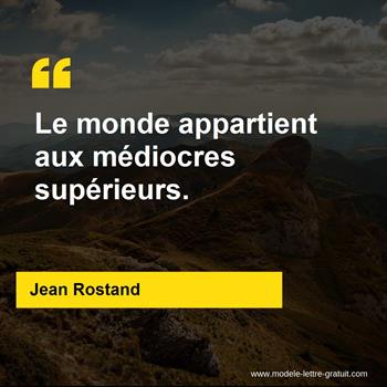 Citation de Jean Rostand