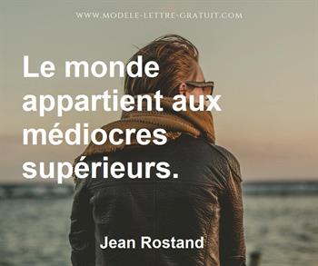 Citation de Jean Rostand