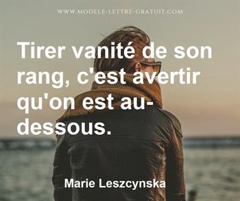 Citation de Marie Leszcynska