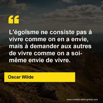 Citation de Oscar Wilde