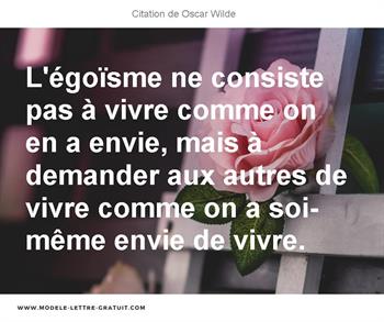 Citation de Oscar Wilde