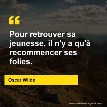 Citation de Oscar Wilde