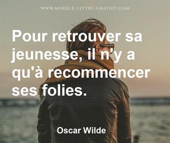 Citation de Oscar Wilde