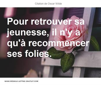 Citation de Oscar Wilde
