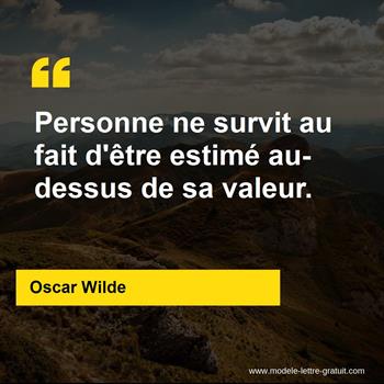 Citation de Oscar Wilde
